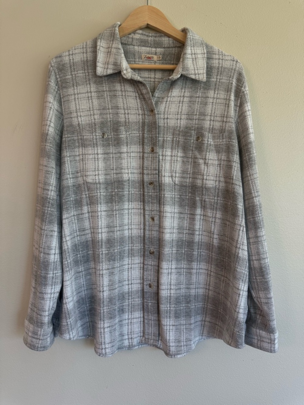 Faherty Legend Sweater Shirt Plaid XL Cozy Shacket Soft Knit Button Down - Picture 3 of 9
